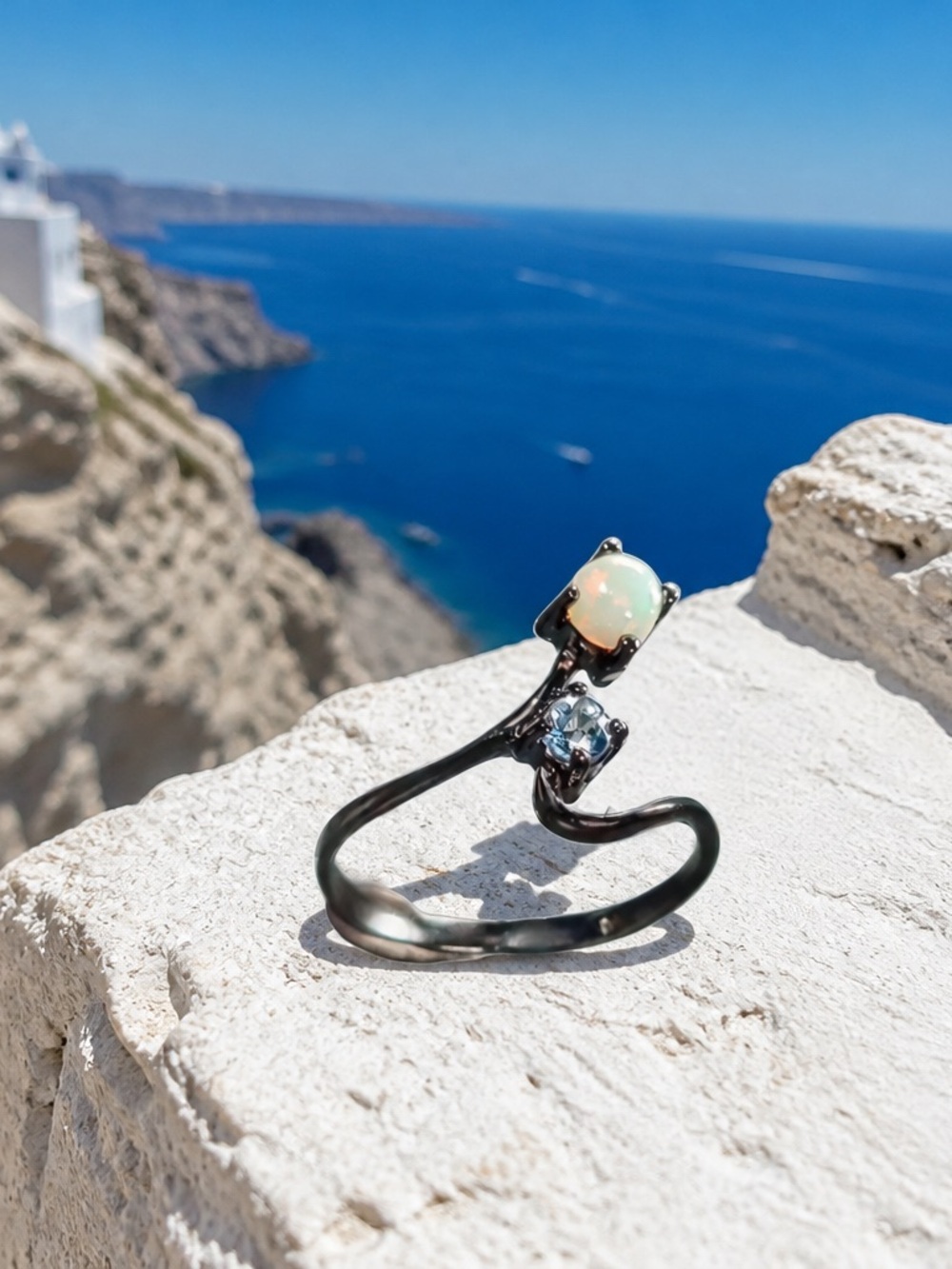 NEW! Opal & Topaz Ring